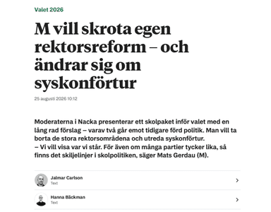Utdrag ur Nacka-Värmdöposten